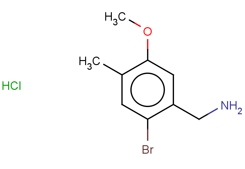 (2-bromo-5-methoxy-4-methylphenyl)methanamine hydrochloride