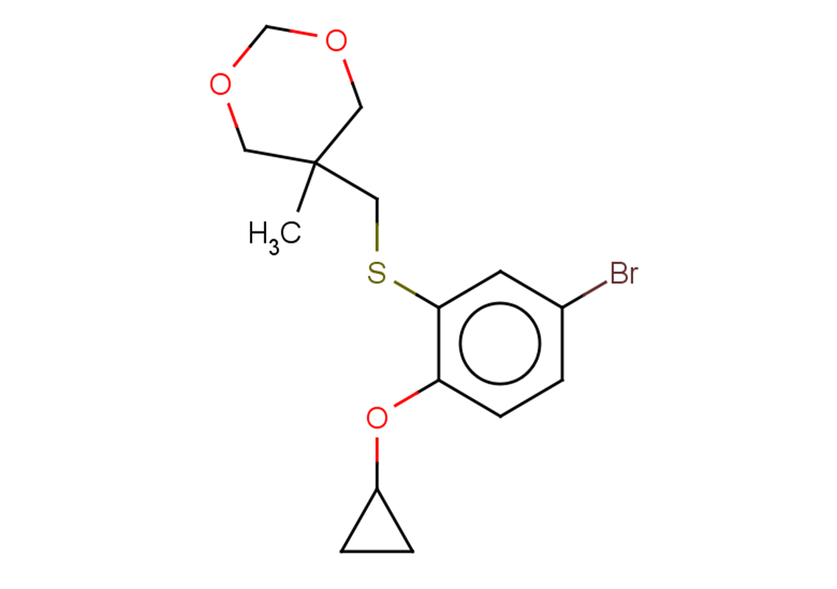 5-{[(5-bromo-2-cyclopropoxyphenyl)sulfanyl]methyl}-5-methyl-1,3-dioxane