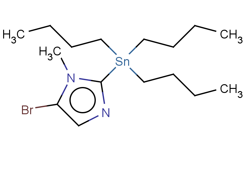 5-bromo-1-methyl-2-(tributylstannyl)-1H-imidazole
