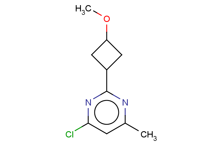 4-chloro-2-(3-methoxycyclobutyl)-6-methylpyrimidine