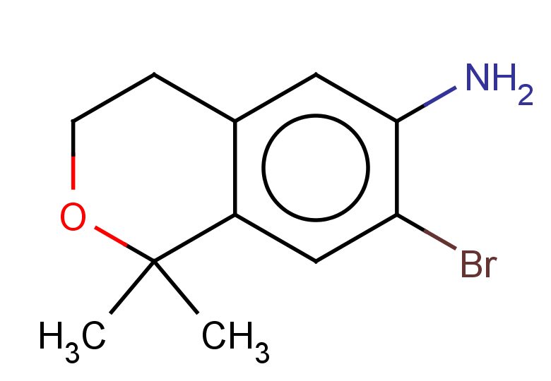 7-bromo-1,1-dimethyl-3,4-dihydro-1H-2-benzopyran-6-amine