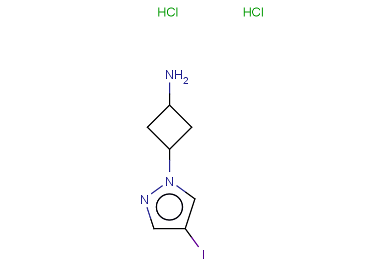 3-(4-iodo-1H-pyrazol-1-yl)cyclobutan-1-amine dihydrochloride