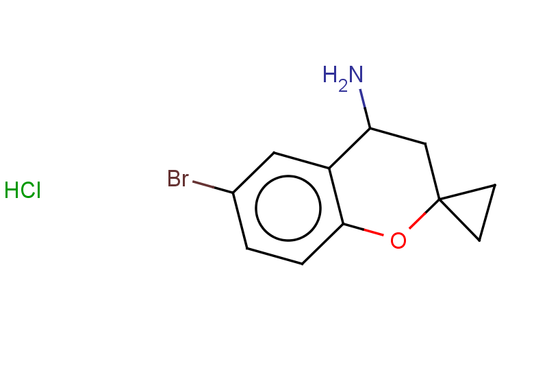 6-bromo-3,4-dihydrospiro[1-benzopyran-2,1'-cyclopropane]-4-amine hydrochloride