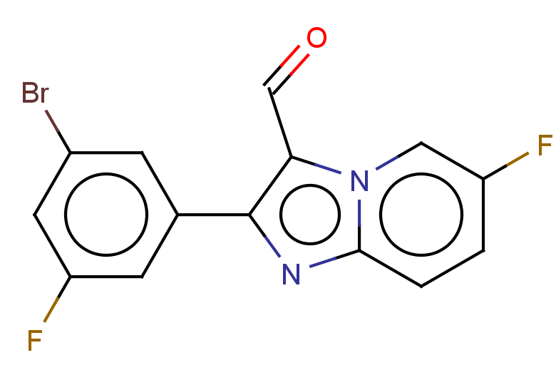2-(3-bromo-5-fluorophenyl)-6-fluoroimidazo[1,2-a]pyridine-3-carbaldehyde