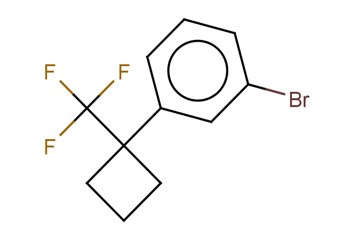 1-bromo-3-[1-(trifluoromethyl)cyclobutyl]benzene