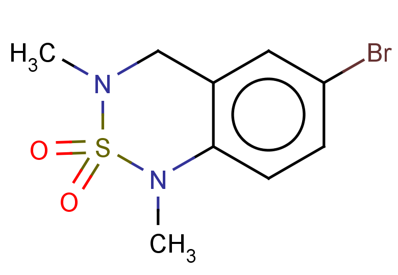 6-bromo-1,3-dimethyl-3,4-dihydro-1H-2$l^{6},1,3-benzothiadiazine-2,2-dione