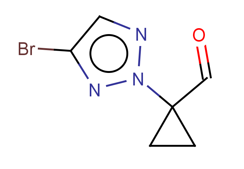 1-(4-bromo-2H-1,2,3-triazol-2-yl)cyclopropane-1-carbaldehyde