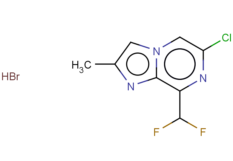 6-chloro-8-(difluoromethyl)-2-methylimidazo[1,2-a]pyrazine hydrobromide