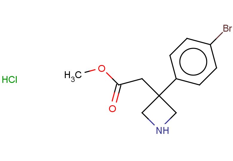 methyl 2-[3-(4-bromophenyl)azetidin-3-yl]acetate hydrochloride