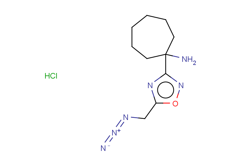 1-[5-(azidomethyl)-1,2,4-oxadiazol-3-yl]cycloheptan-1-amine hydrochloride