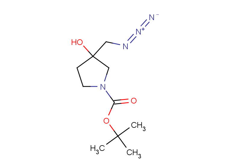 tert-butyl 3-(azidomethyl)-3-hydroxypyrrolidine-1-carboxylate