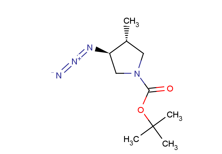 rac-tert-butyl (3R,4S)-3-azido-4-methylpyrrolidine-1-carboxylate, trans