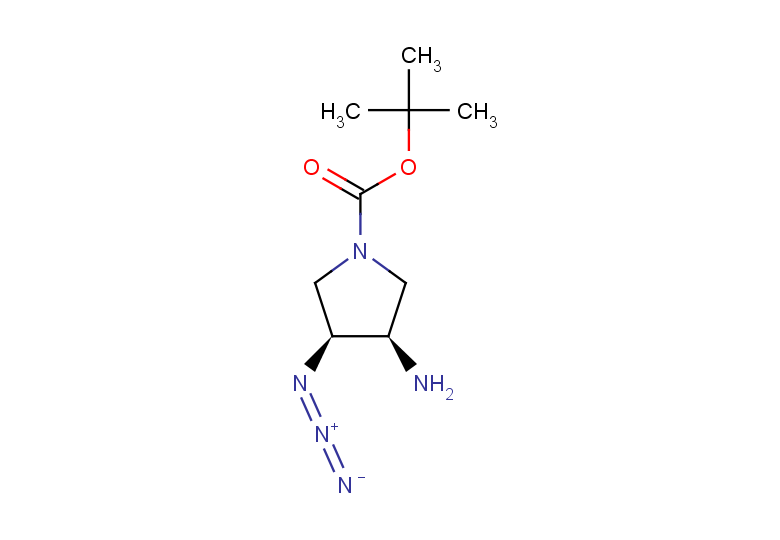 rac-tert-butyl (3R,4S)-3-amino-4-azidopyrrolidine-1-carboxylate