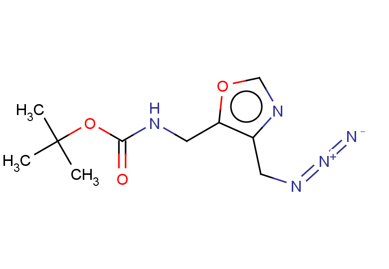 tert-butyl N-{[4-(azidomethyl)-1,3-oxazol-5-yl]methyl}carbamate
