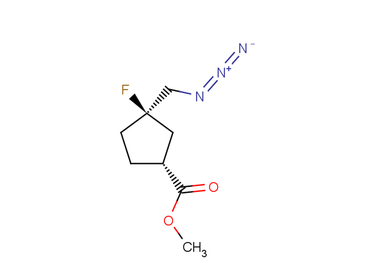 methyl (1R,3R)-3-(azidomethyl)-3-fluorocyclopentane-1-carboxylate