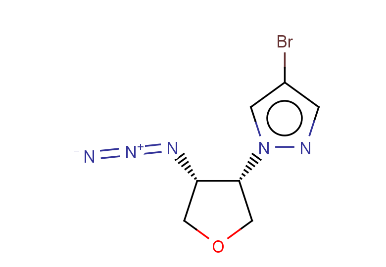rac-1-[(3R,4S)-4-azidooxolan-3-yl]-4-bromo-1H-pyrazole, cis