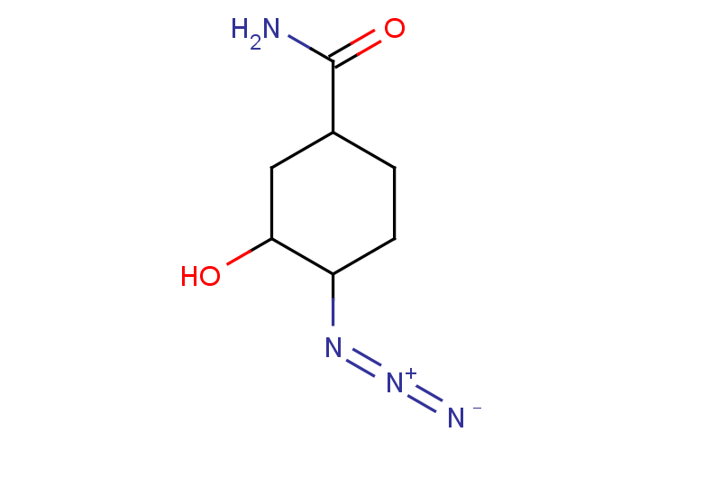 4-azido-3-hydroxycyclohexane-1-carboxamide