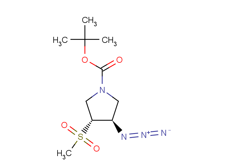 rac-tert-butyl (3R,4R)-3-azido-4-methanesulfonylpyrrolidine-1-carboxylate, trans