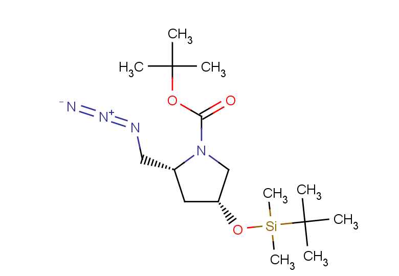 tert-butyl (2R,4R)-2-(azidomethyl)-4-[(tert-butyldimethylsilyl)oxy]pyrrolidine-1-carboxylate
