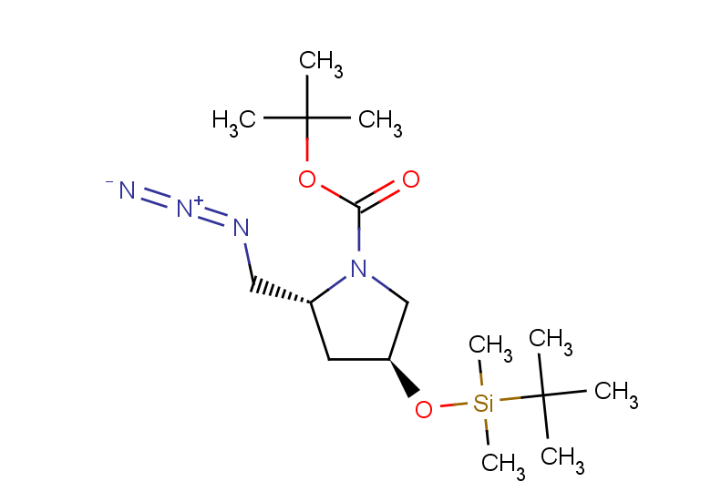 tert-butyl (2R,4S)-2-(azidomethyl)-4-[(tert-butyldimethylsilyl)oxy]pyrrolidine-1-carboxylate