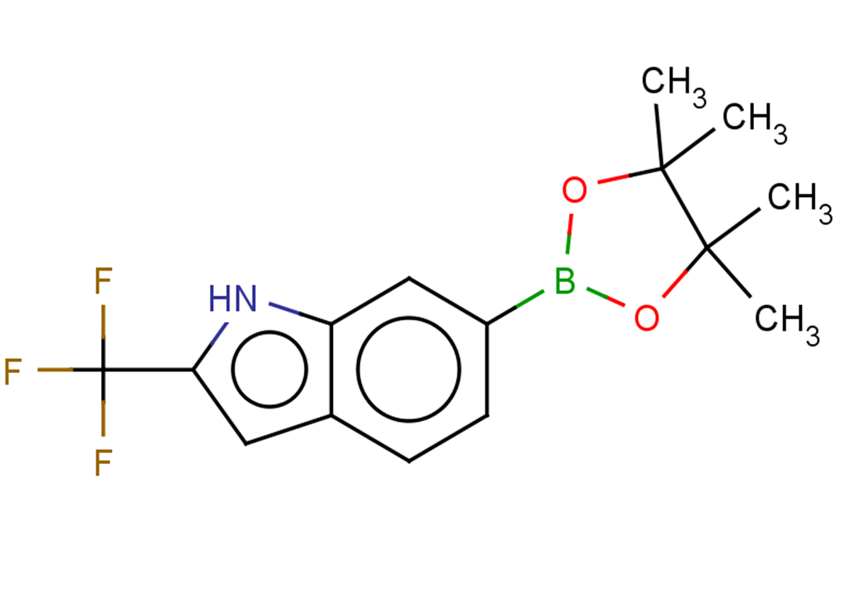6-(4,4,5,5-tetramethyl-1,3,2-dioxaborolan-2-yl)-2-(trifluoromethyl)-1H-indole