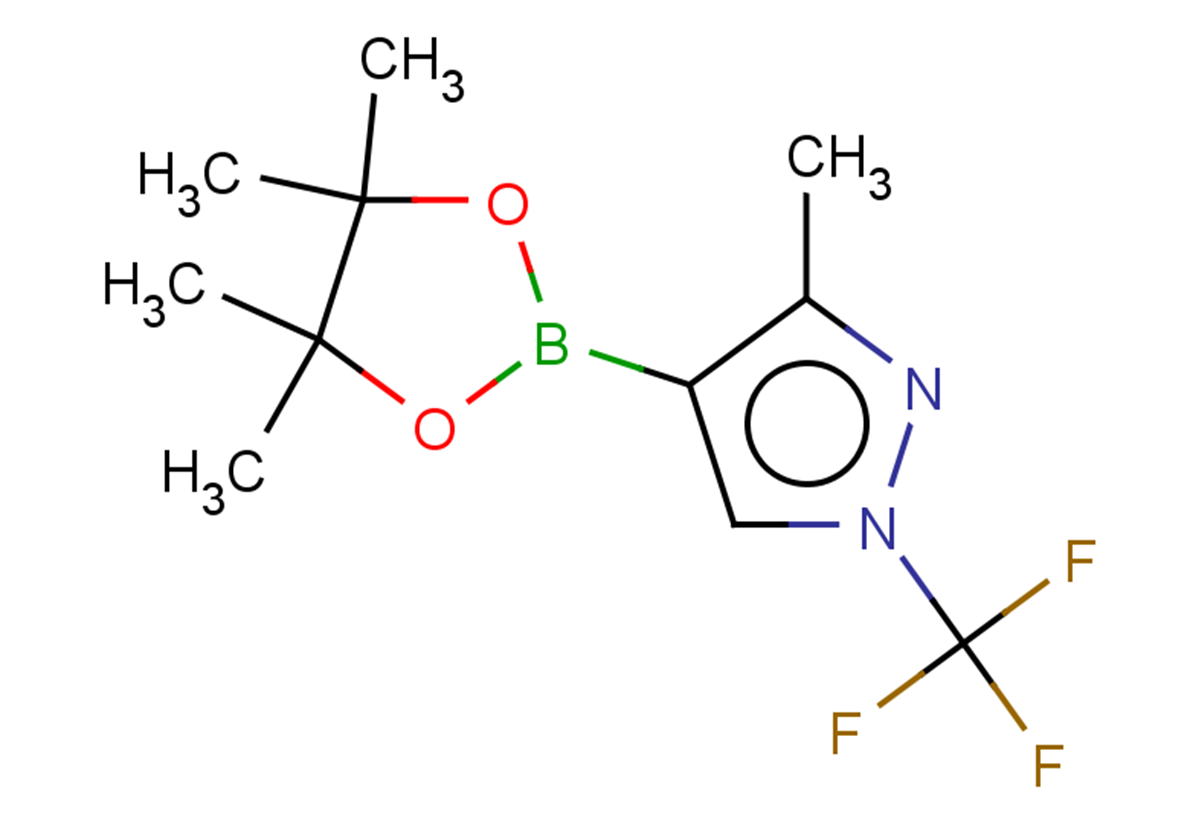 3-methyl-4-(4,4,5,5-tetramethyl-1,3,2-dioxaborolan-2-yl)-1-(trifluoromethyl)-1H-pyrazole