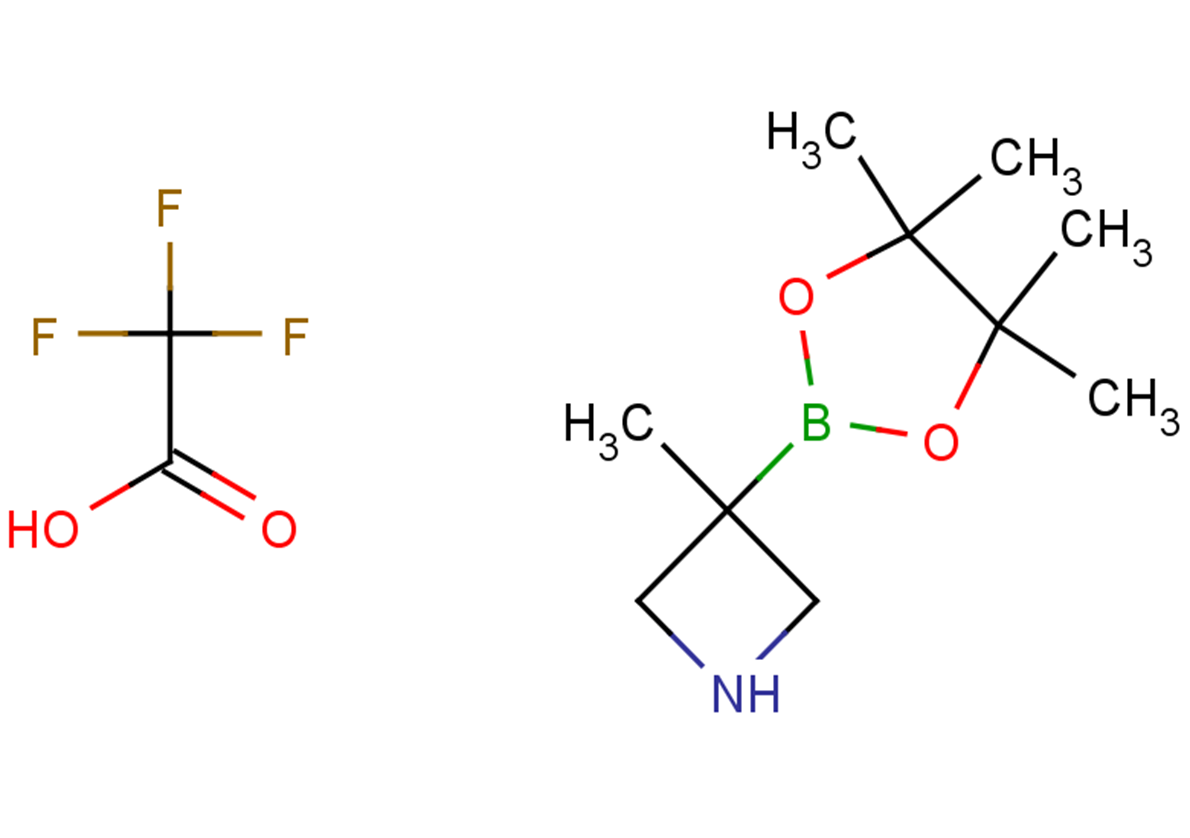 3-methyl-3-(4,4,5,5-tetramethyl-1,3,2-dioxaborolan-2-yl)azetidine, trifluoroacetic acid