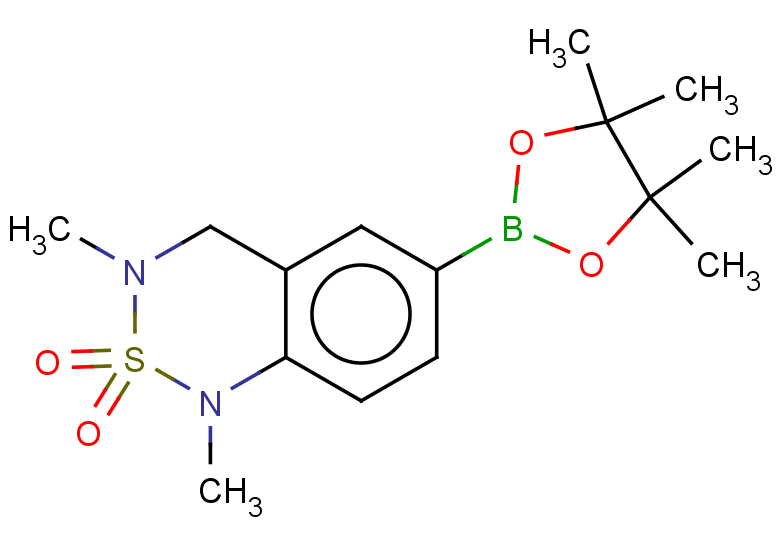 1,3-dimethyl-6-(4,4,5,5-tetramethyl-1,3,2-dioxaborolan-2-yl)-3,4-dihydro-1H-2$l^{6},1,3-benzothiadiazine-2,2-dione