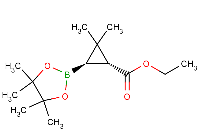 ethyl (1R,3R)-2,2-dimethyl-3-(4,4,5,5-tetramethyl-1,3,2-dioxaborolan-2-yl)cyclopropane-1-carboxylate