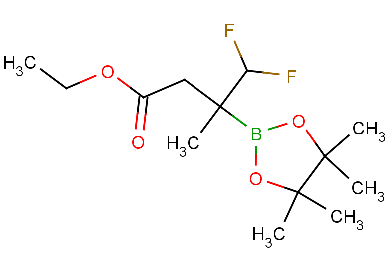 ethyl 4,4-difluoro-3-methyl-3-(tetramethyl-1,3,2-dioxaborolan-2-yl)butanoate