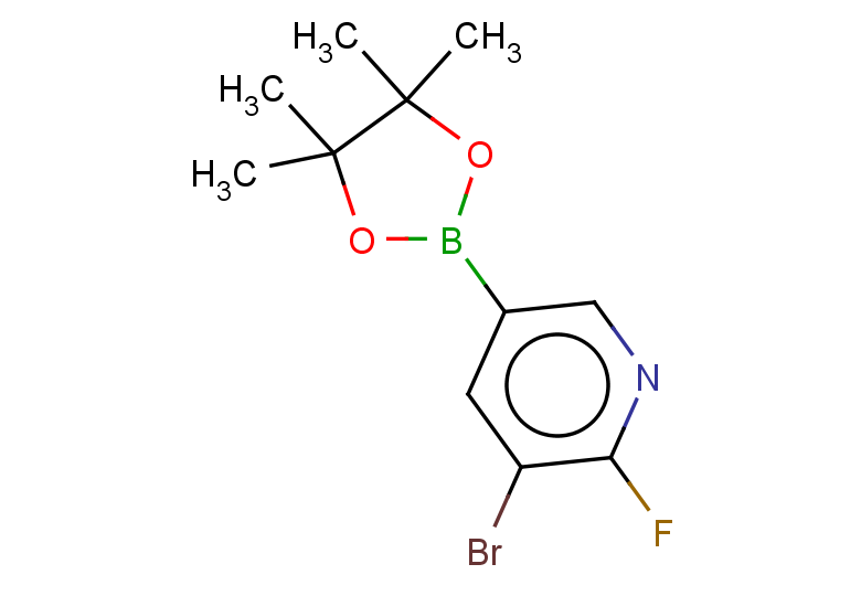 3-bromo-2-fluoro-5-(4,4,5,5-tetramethyl-1,3,2-dioxaborolan-2-yl)pyridine