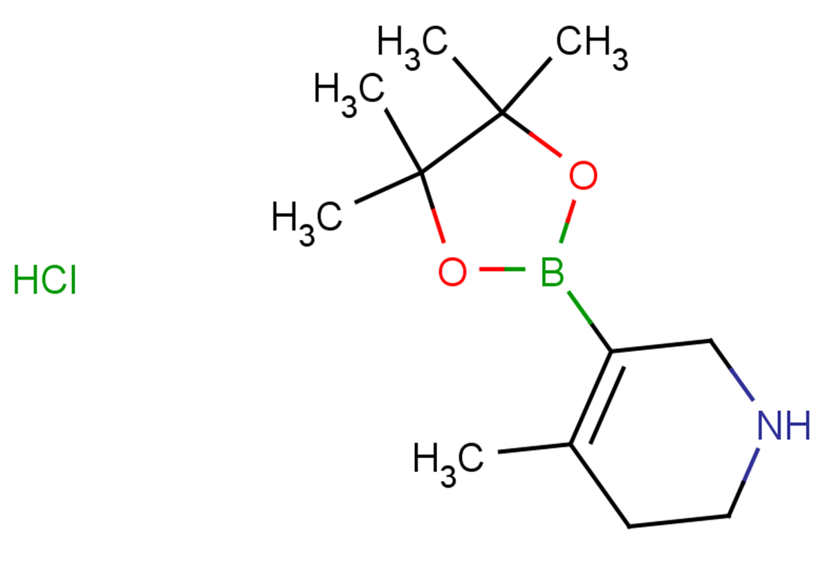 4-methyl-5-(4,4,5,5-tetramethyl-1,3,2-dioxaborolan-2-yl)-1,2,3,6-tetrahydropyridine hydrochloride
