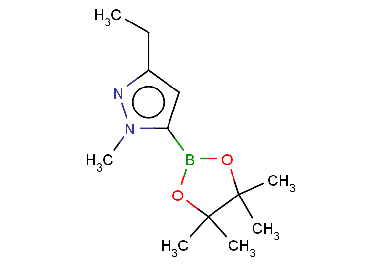 3-ethyl-1-methyl-5-(4,4,5,5-tetramethyl-1,3,2-dioxaborolan-2-yl)-1H-pyrazole