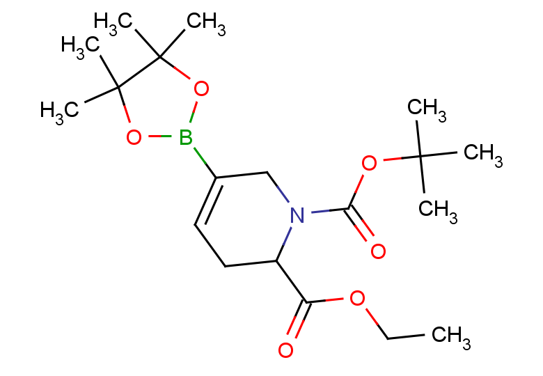 1-tert-butyl 2-ethyl 5-(tetramethyl-1,3,2-dioxaborolan-2-yl)-1,2,3,6-tetrahydropyridine-1,2-dicarboxylate