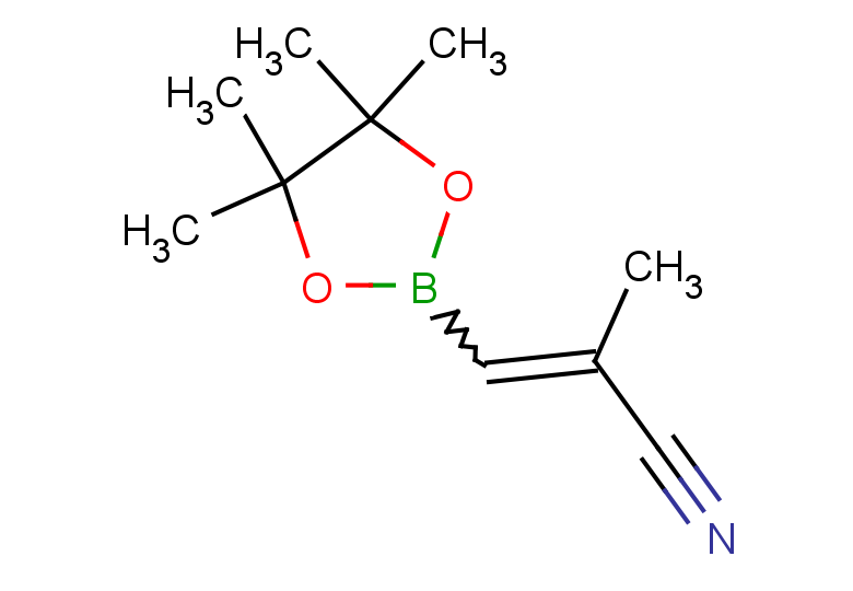 2-methyl-3-(4,4,5,5-tetramethyl-1,3,2-dioxaborolan-2-yl)prop-2-enenitrile