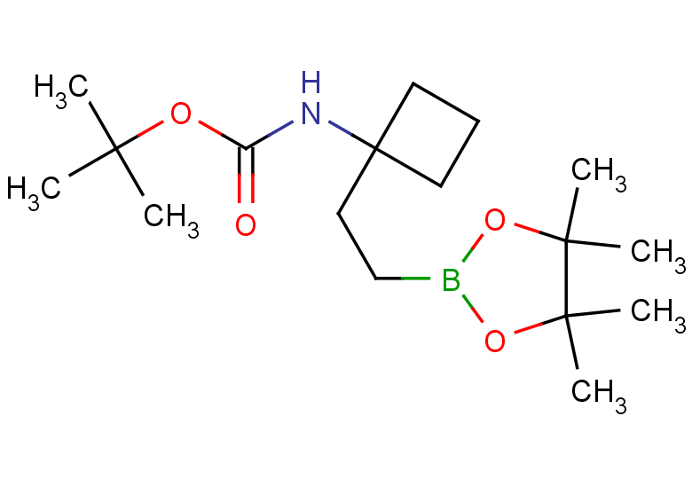 tert-butyl N-{1-[2-(4,4,5,5-tetramethyl-1,3,2-dioxaborolan-2-yl)ethyl]cyclobutyl}carbamate