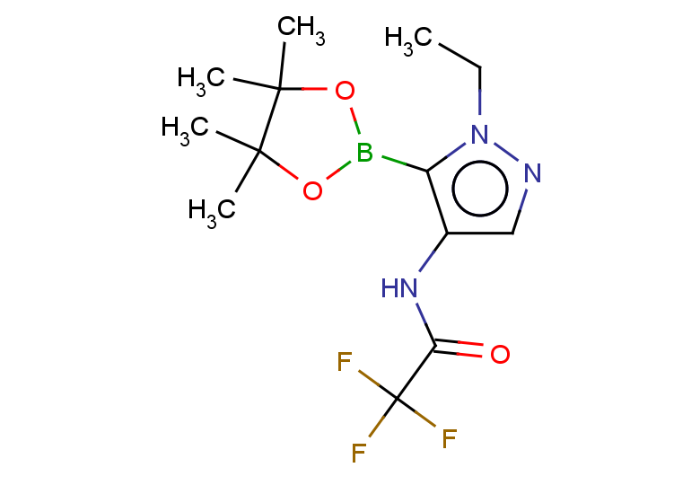 N-[1-ethyl-5-(tetramethyl-1,3,2-dioxaborolan-2-yl)-1H-pyrazol-4-yl]-2,2,2-trifluoroacetamide