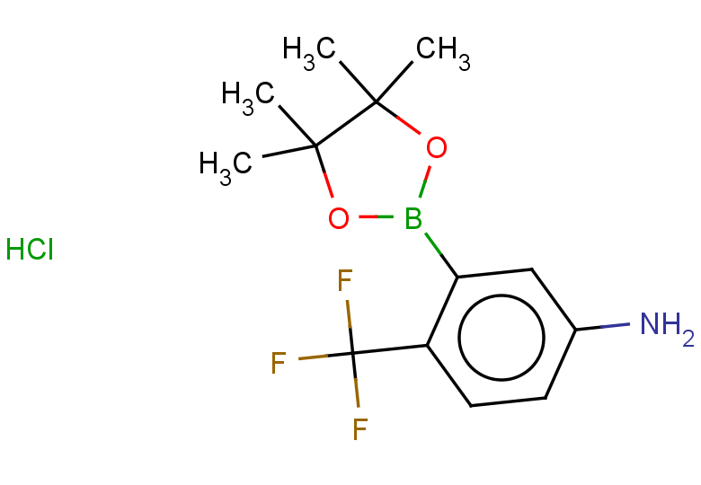 3-(4,4,5,5-tetramethyl-1,3,2-dioxaborolan-2-yl)-4-(trifluoromethyl)aniline hydrochloride