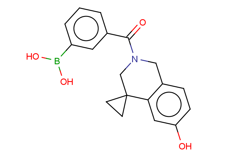 [3-({6'-hydroxy-2',3'-dihydro-1'H-spiro[cyclopropane-1,4'-isoquinoline]-2'-yl}carbonyl)phenyl]boranediol