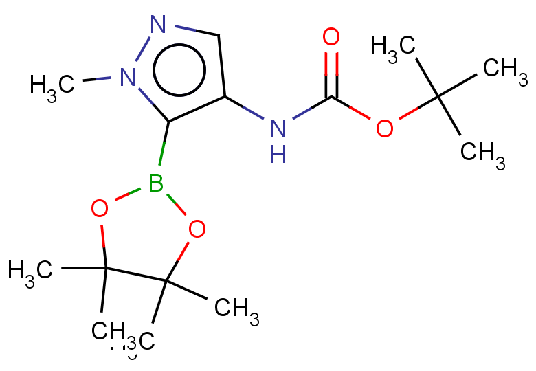 tert-butyl N-[1-methyl-5-(tetramethyl-1,3,2-dioxaborolan-2-yl)-1H-pyrazol-4-yl]carbamate