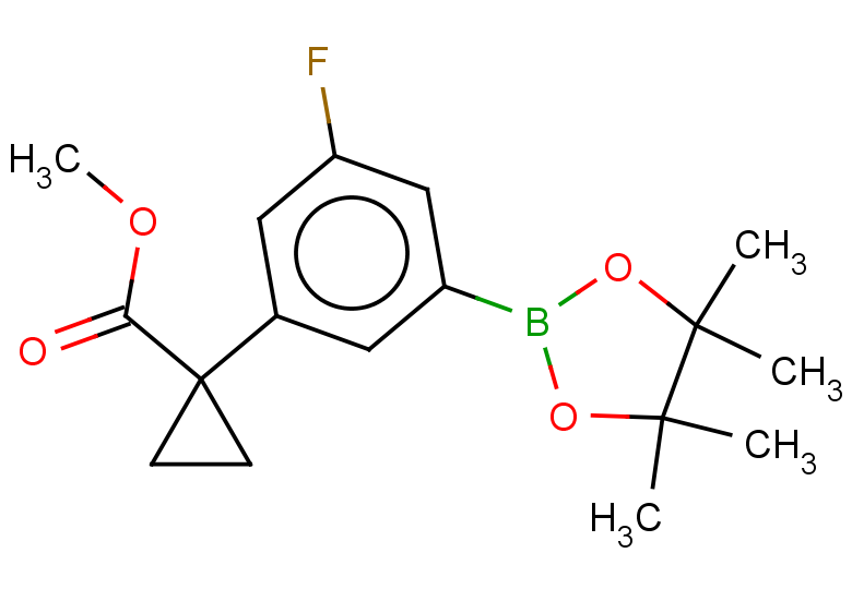 methyl 1-[3-fluoro-5-(4,4,5,5-tetramethyl-1,3,2-dioxaborolan-2-yl)phenyl]cyclopropane-1-carboxylate