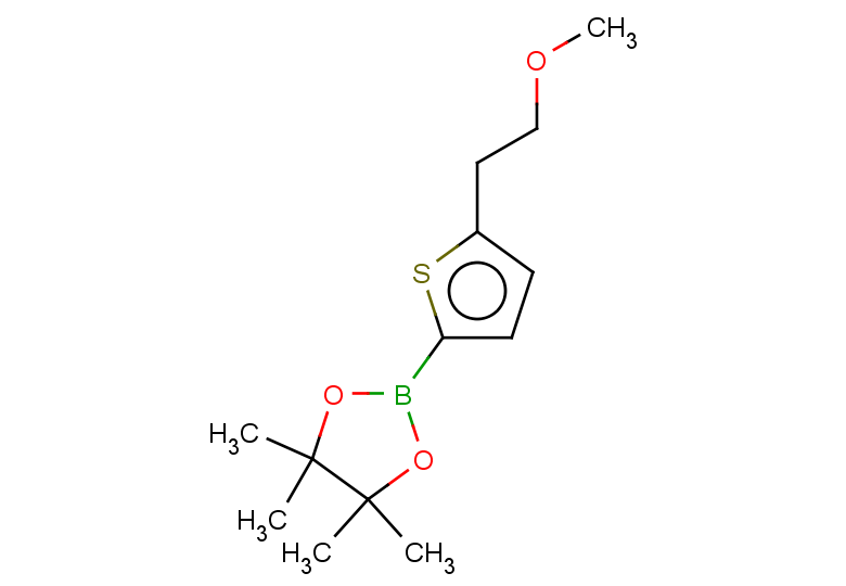 2-[5-(2-methoxyethyl)thiophen-2-yl]-4,4,5,5-tetramethyl-1,3,2-dioxaborolane
