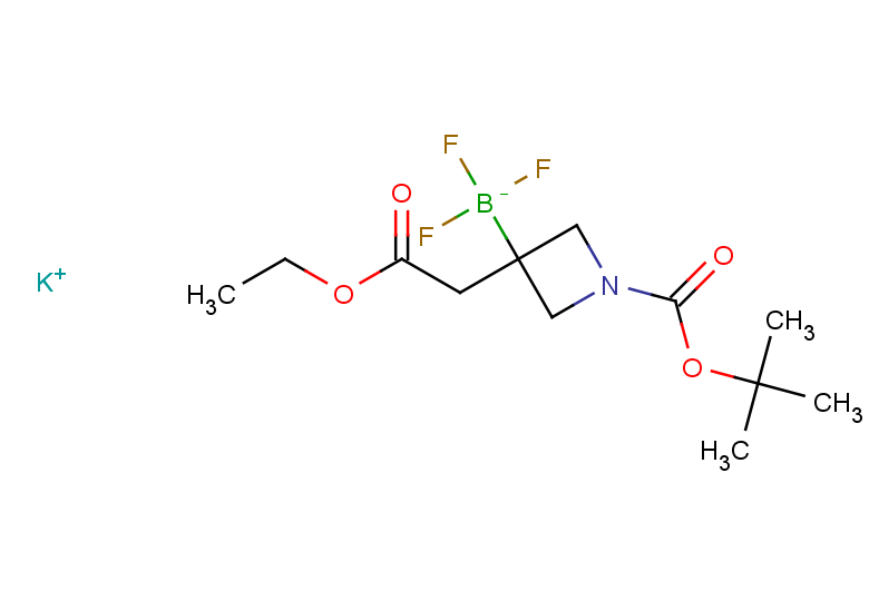 potassium {1-[(tert-butoxy)carbonyl]-3-(2-ethoxy-2-oxoethyl)azetidin-3-yl}trifluoroboranuide