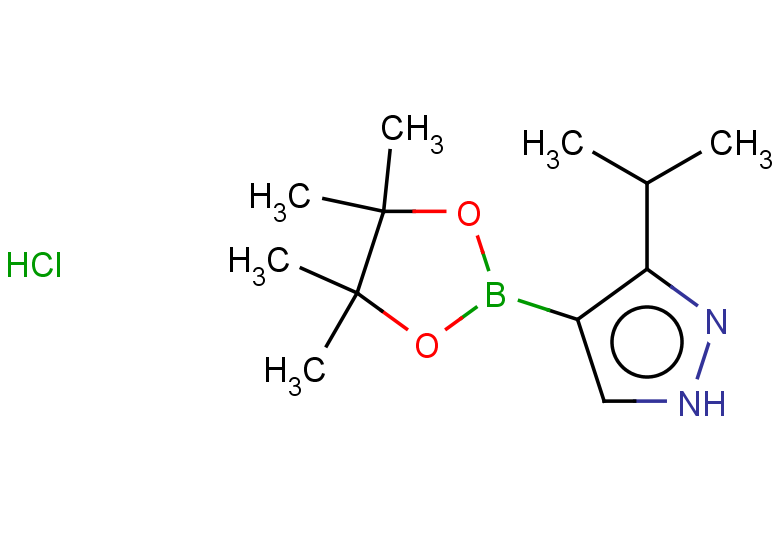 3-(propan-2-yl)-4-(4,4,5,5-tetramethyl-1,3,2-dioxaborolan-2-yl)-1H-pyrazole hydrochloride