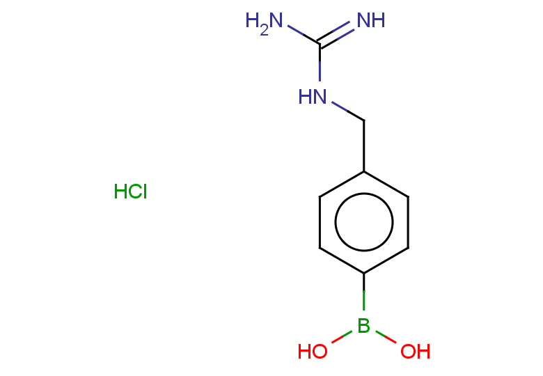 1-{[4-(dihydroxyboranyl)phenyl]methyl}guanidine hydrochloride