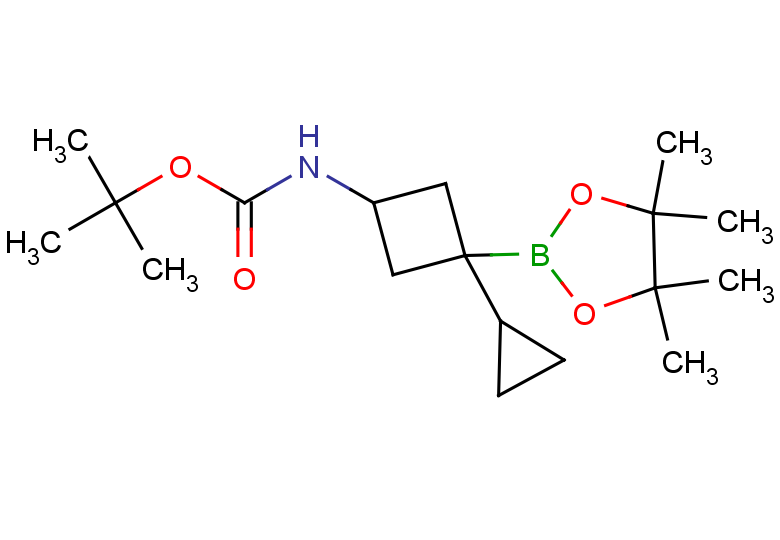 tert-butyl N-[3-cyclopropyl-3-(4,4,5,5-tetramethyl-1,3,2-dioxaborolan-2-yl)cyclobutyl]carbamate