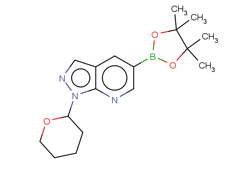 1-(oxan-2-yl)-5-(4,4,5,5-tetramethyl-1,3,2-dioxaborolan-2-yl)-1H-pyrazolo[3,4-b]pyridine