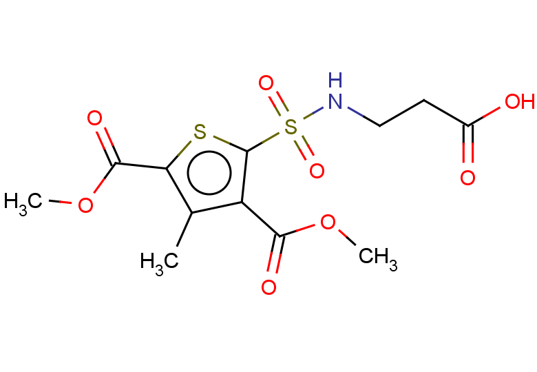 3-[3,5-bis(methoxycarbonyl)-4-methylthiophene-2-sulfonamido]propanoic acid
