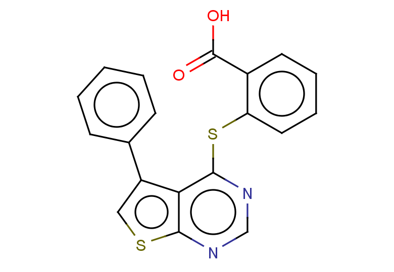 2-({5-phenylthieno[2,3-d]pyrimidin-4-yl}sulfanyl)benzoic acid