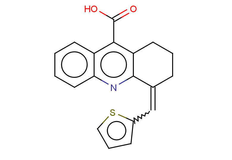 4-(thiophen-2-ylmethylidene)-1,2,3,4-tetrahydroacridine-9-carboxylic acid